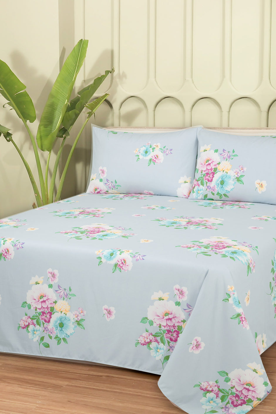 Linen Collection MFJP Printed Bed Sheet Set