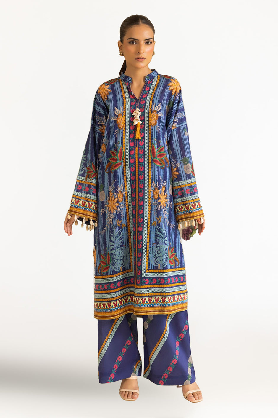 2 Piece Unstitched Printed Lawn Suit MLT-52001