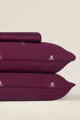 Mahogany  T-200 Embroidered Bed Sheet Set