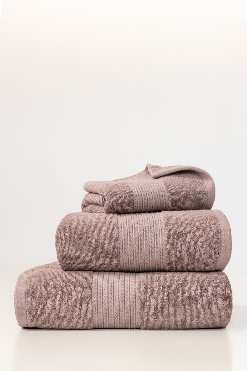 Mauve Brown Bamboo Towel