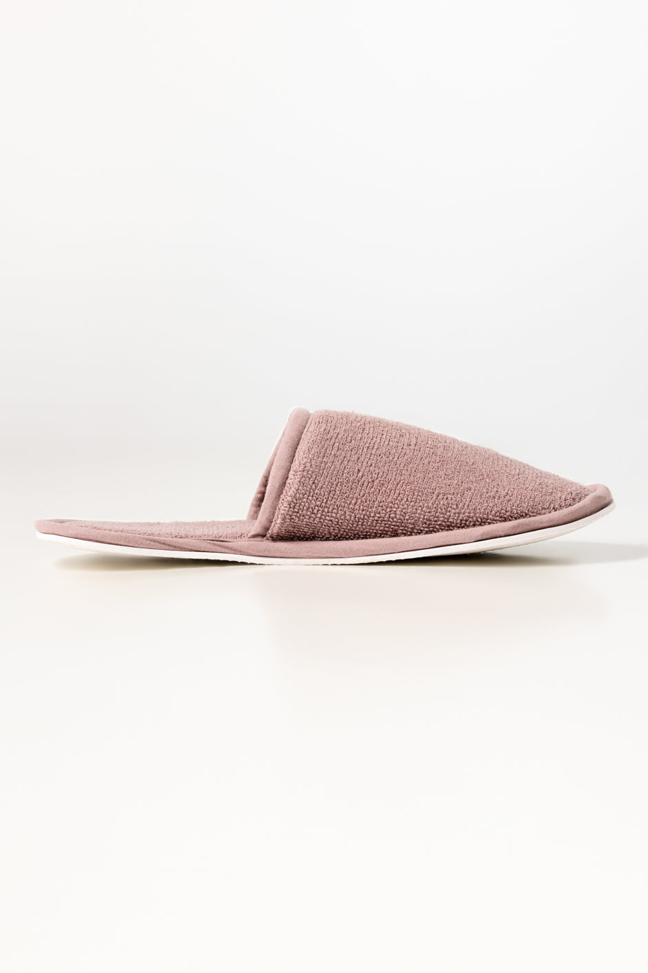 Mauve Light Terry Slippers