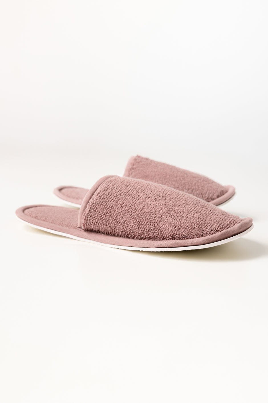 Mauve Light Terry Slippers