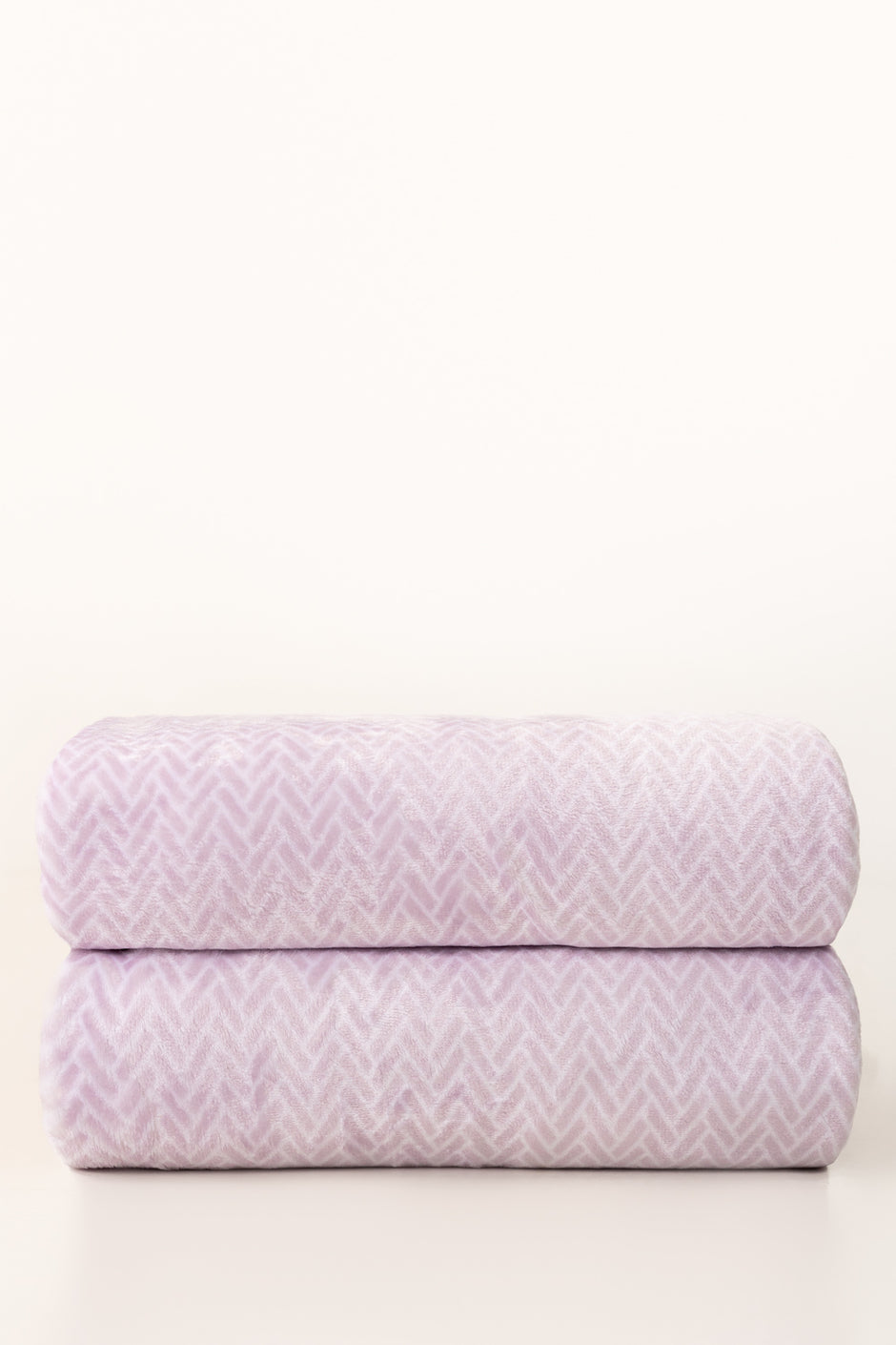 Mauve Single Ply Fleece Throw