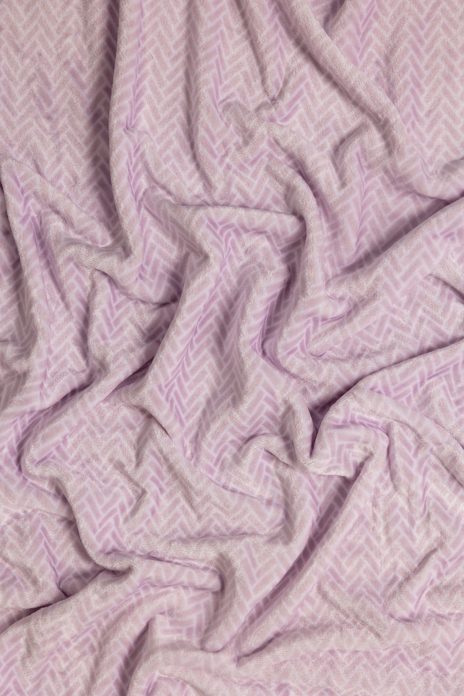 Mauve Single Ply Fleece Throw