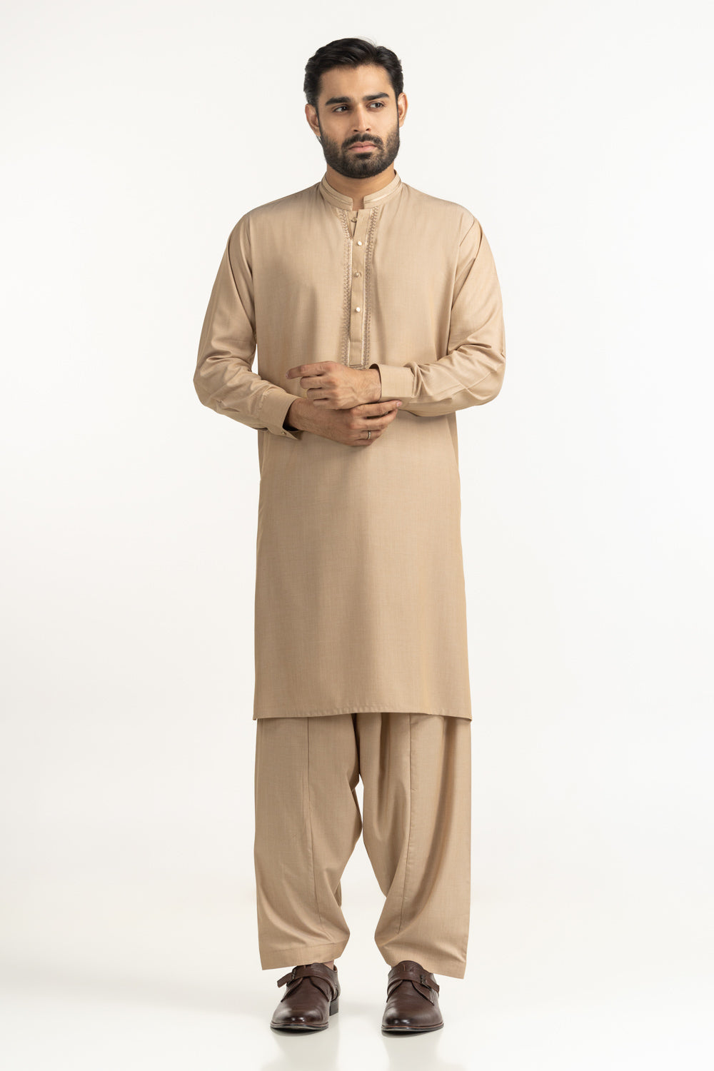 Regular Fit Embroidered Suits SK-EMB25-016