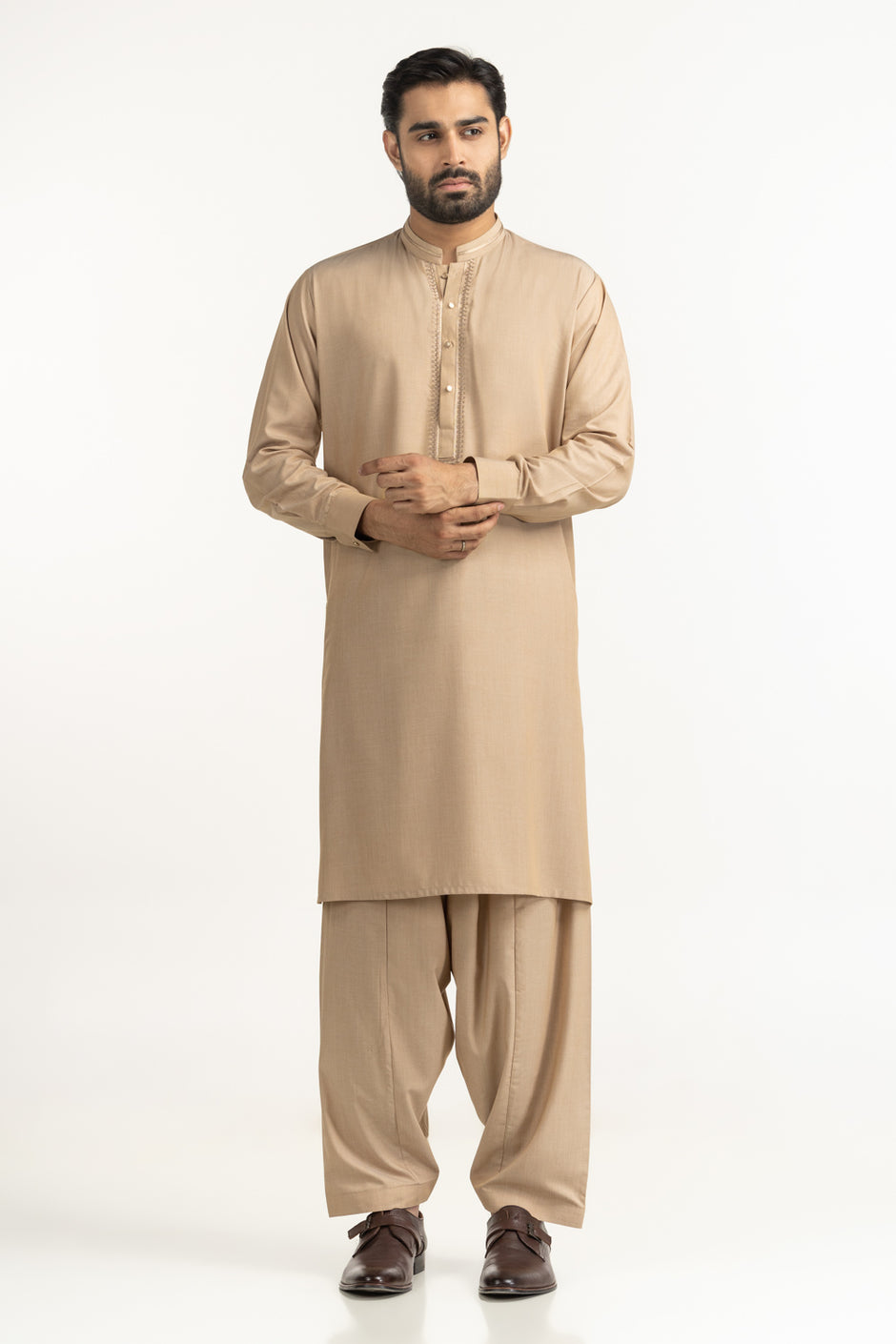 Regular Fit Embroidered Suits