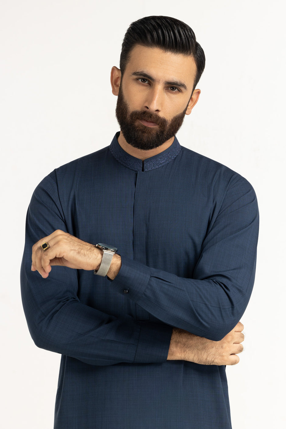 Regular Fit Embroidered Suits