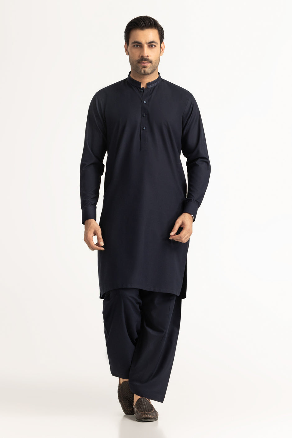 Regular Fit Embroidered Suits