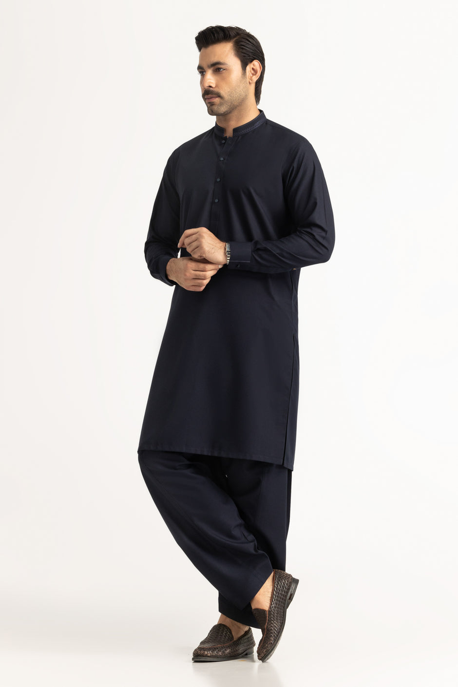 Regular Fit Embroidered Suits