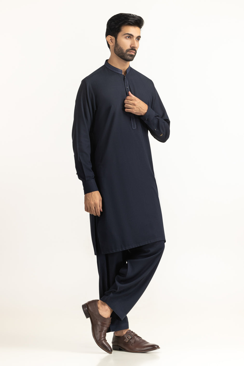 Regular Fit Embroidered Suits