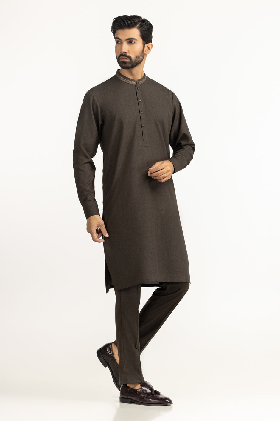 Regular Fit Embroidered Suits