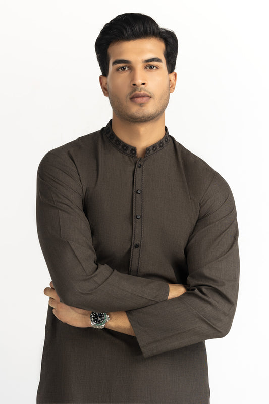 Regular Fit Embroidered Suits SK-EMB25-049