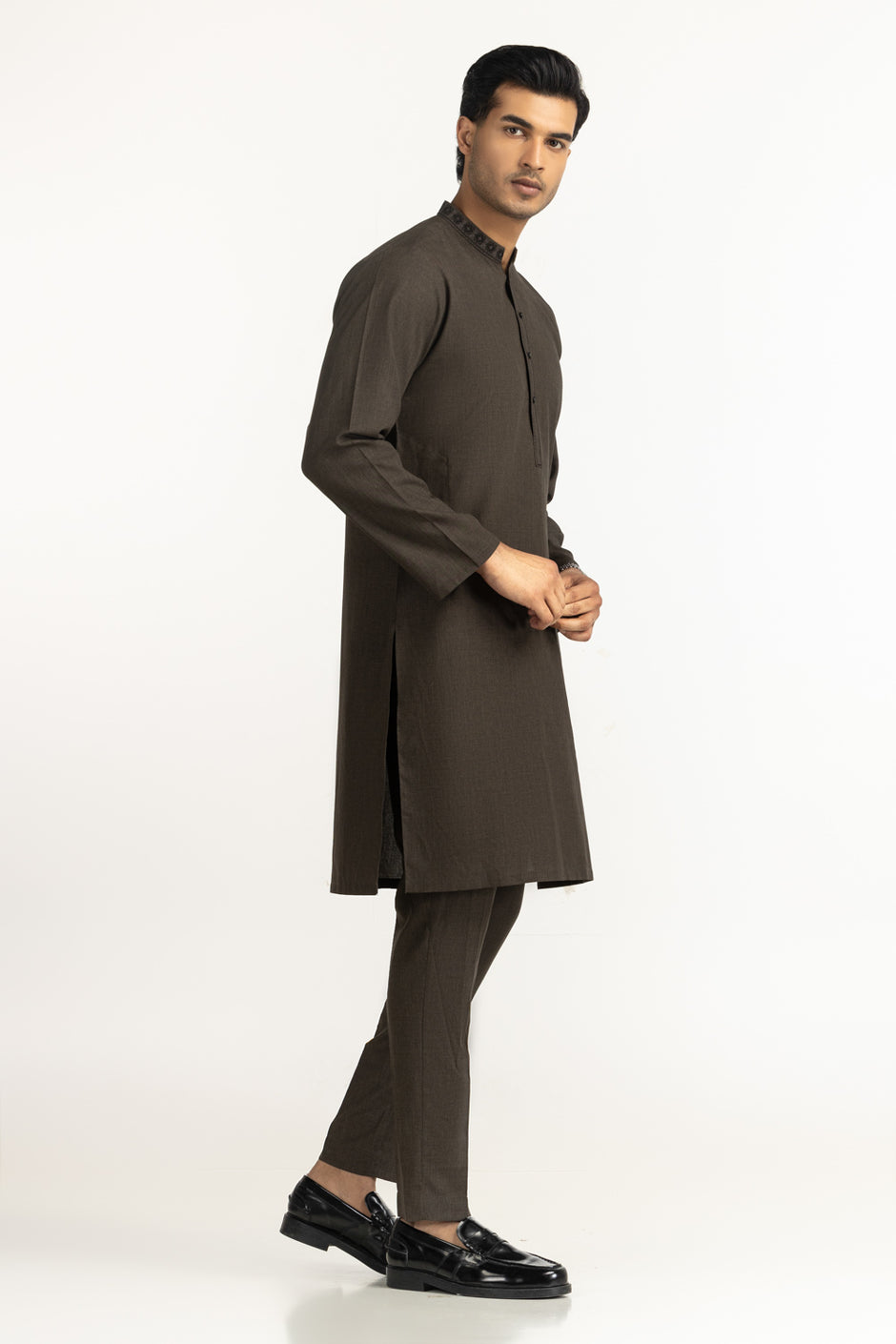 Regular Fit Embroidered Suits SK-EMB25-049