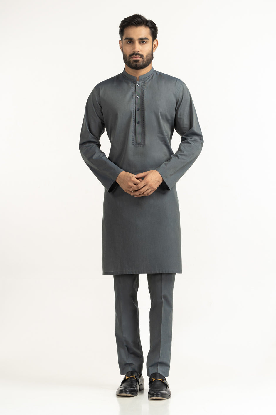 Regular Fit Embroidered Suits