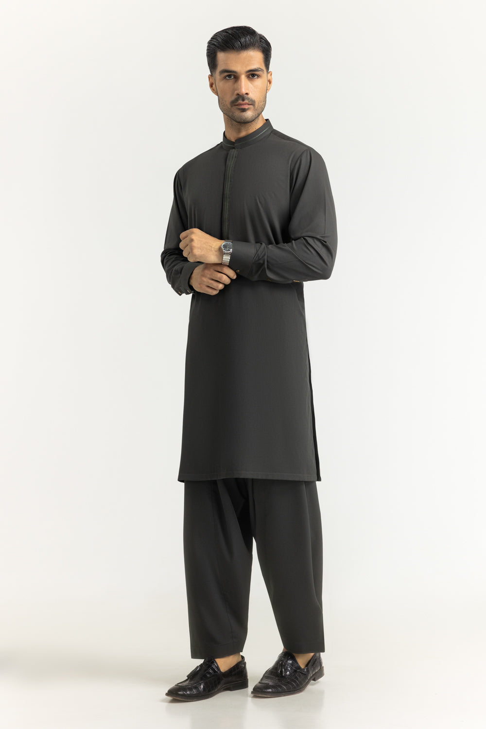 Regular Fit Embroidered Suits