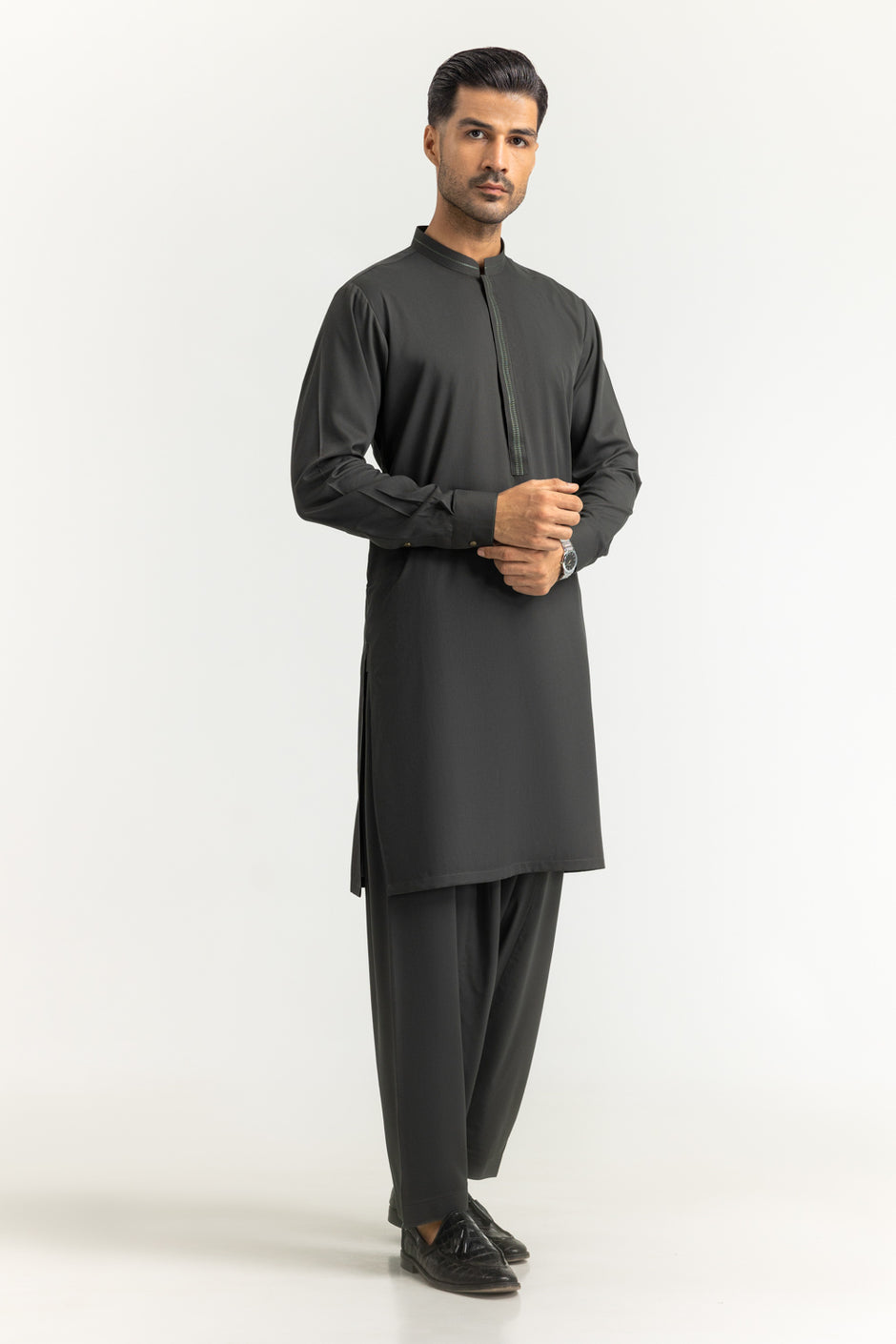 Regular Fit Embroidered Suits
