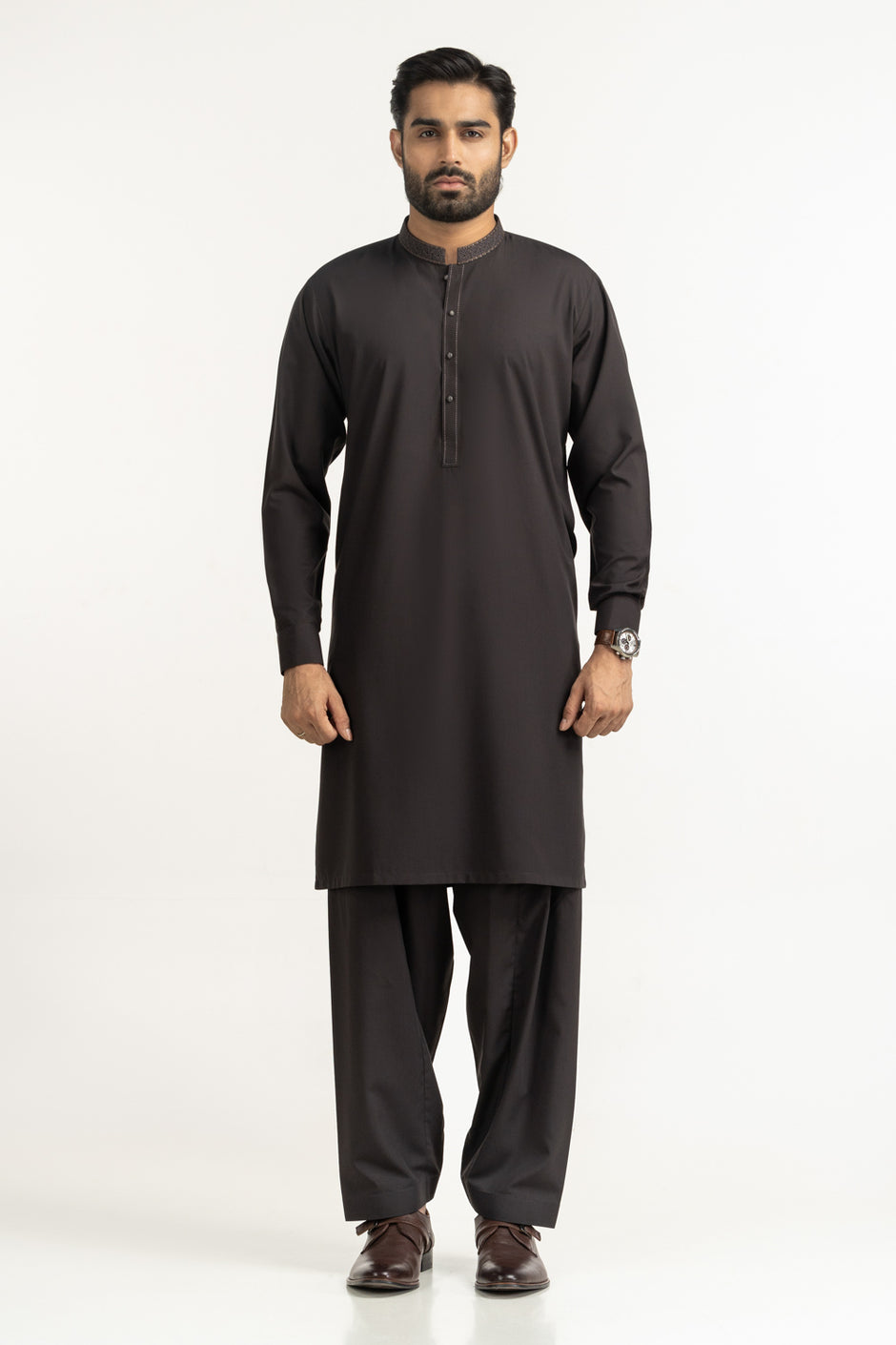Regular Fit Embroidered Suits