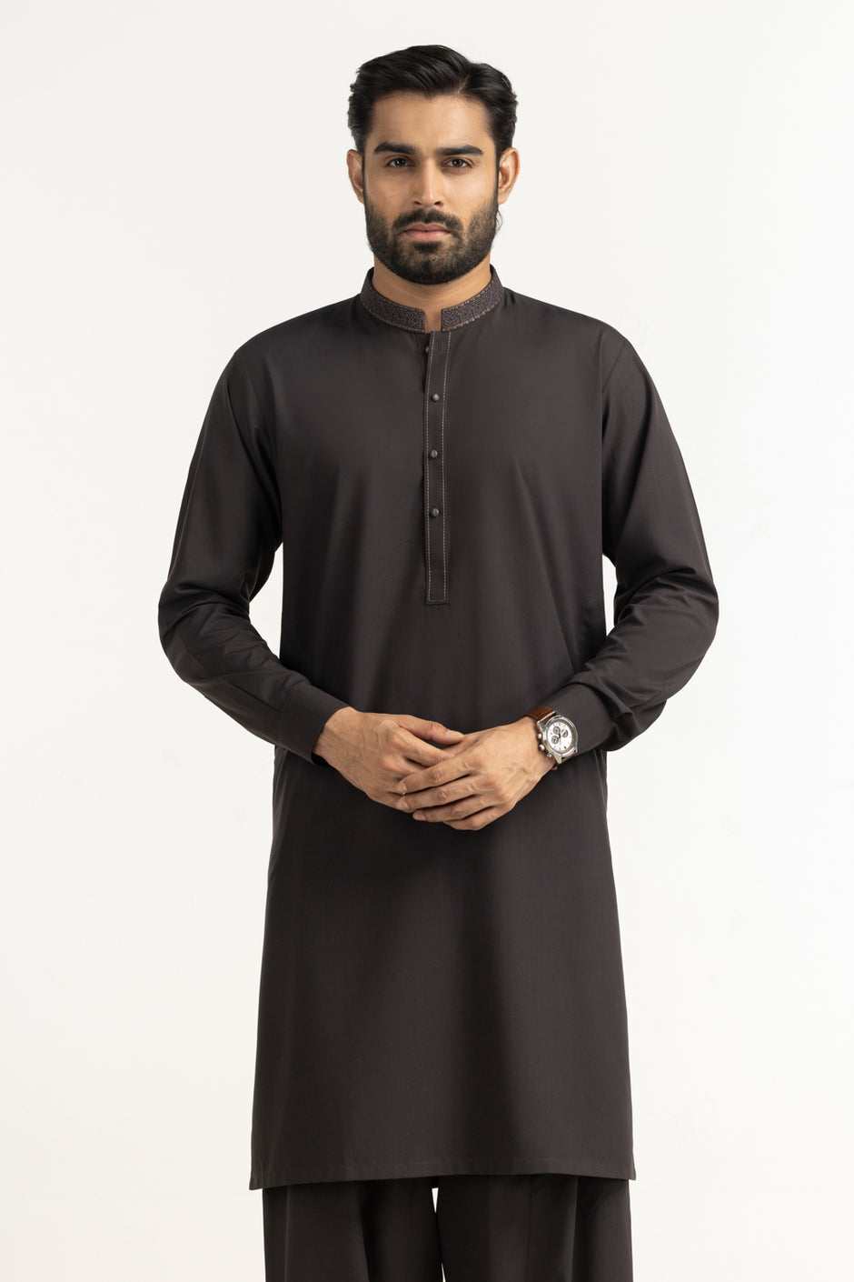 Regular Fit Embroidered Suits