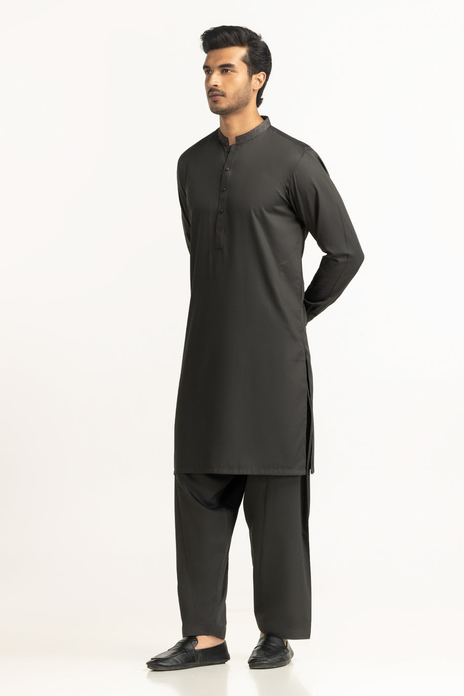 Regular Fit Embroidered Suits