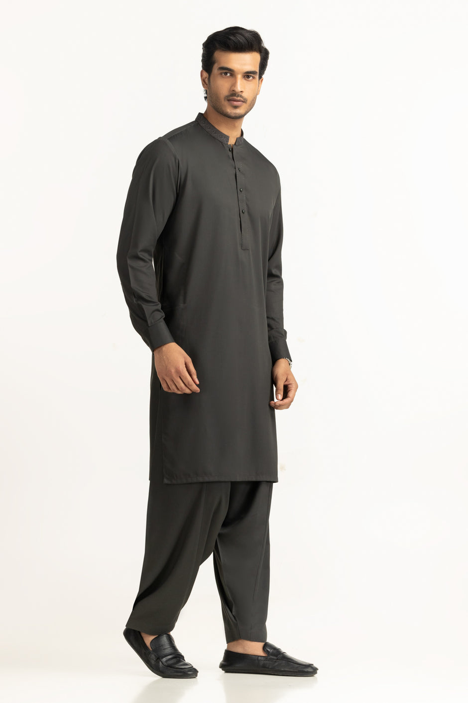Regular Fit Embroidered Suits