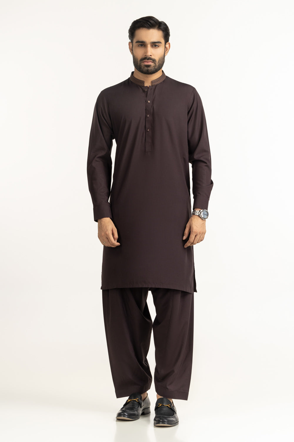 Regular Fit Embroidered Suits SK-EMB25-022