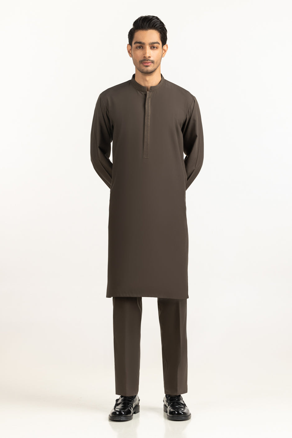 Regular Fit Embroidered Suits