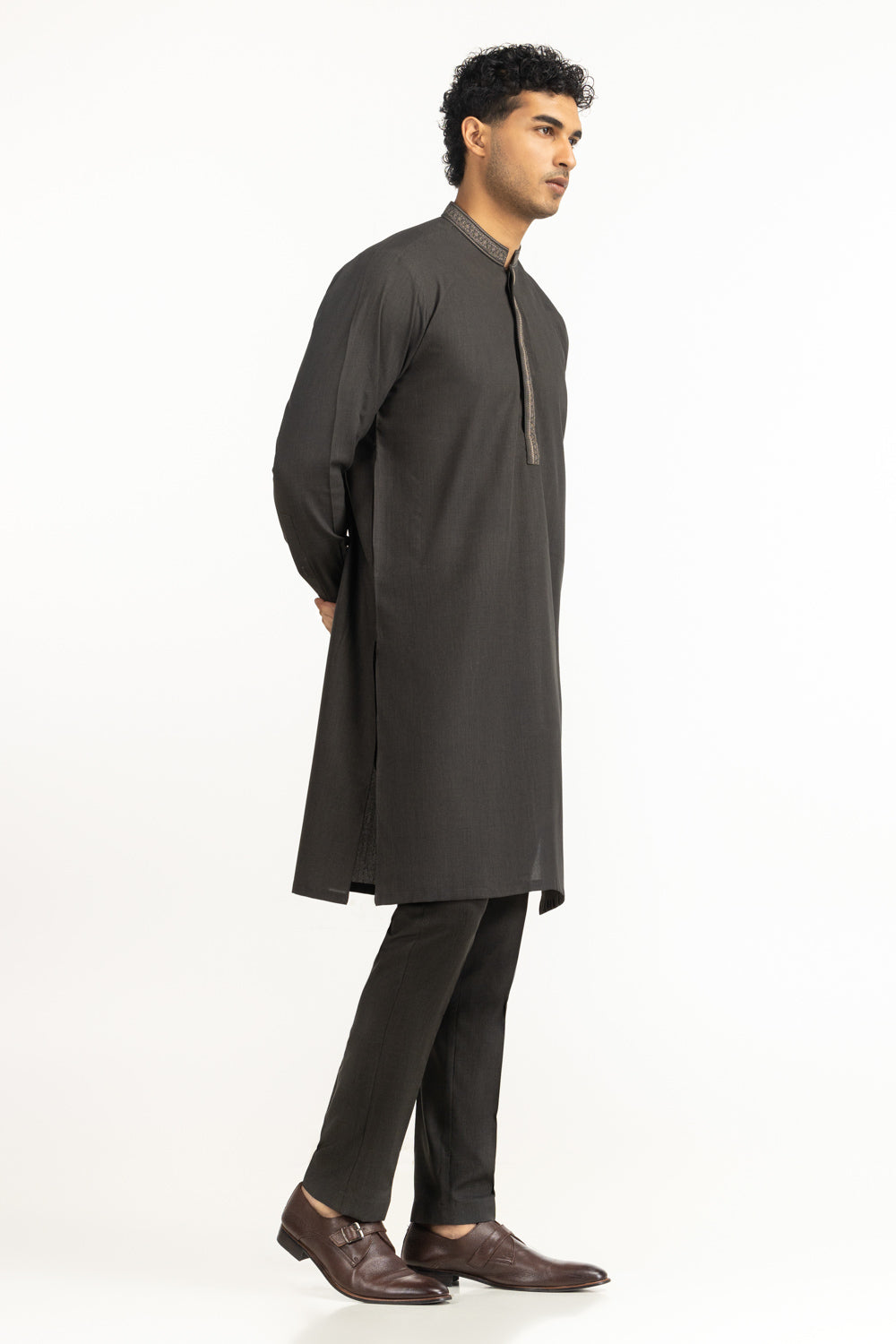Regular Fit Embroidered Suits