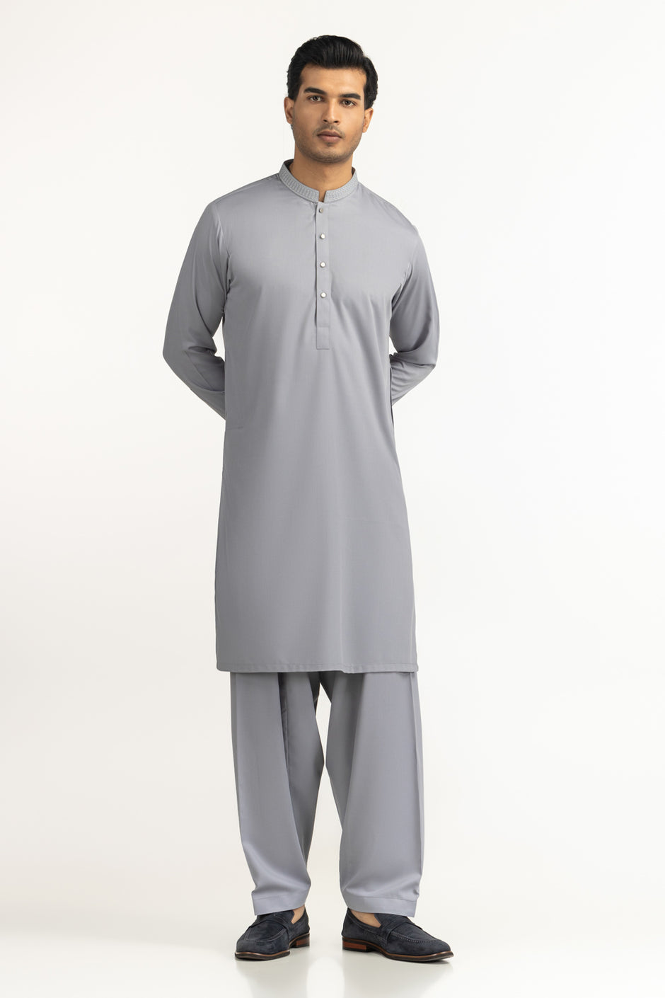 Regular Fit Embroidered Suits