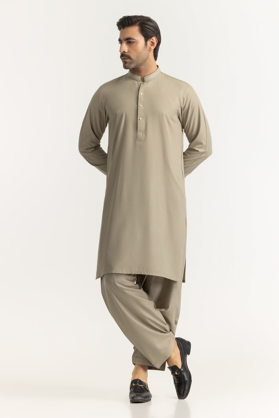 Regular Fit Embroidered Suits