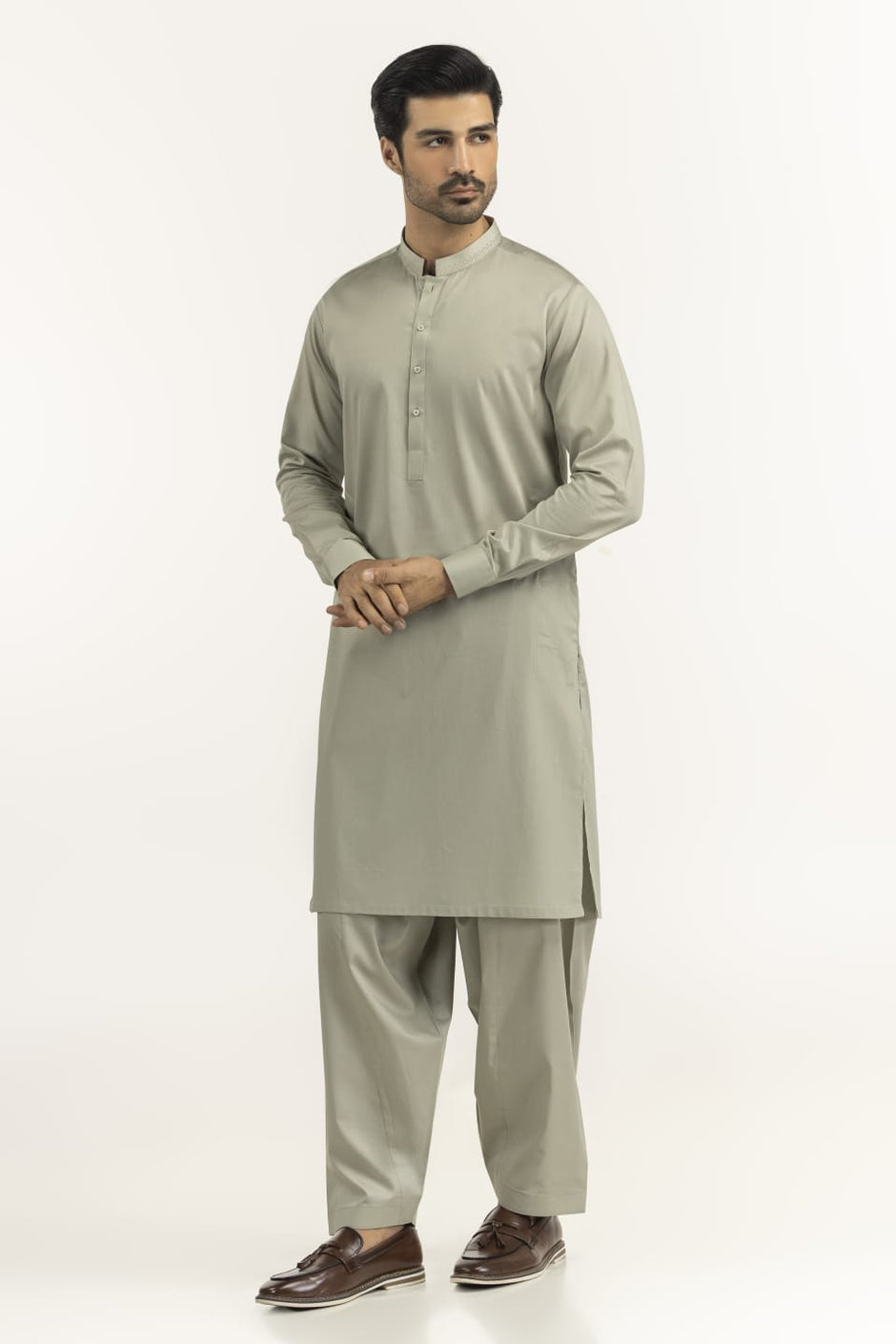 Regular Fit Embroidered Suits