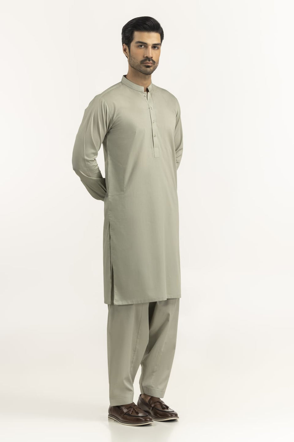 Regular Fit Embroidered Suits