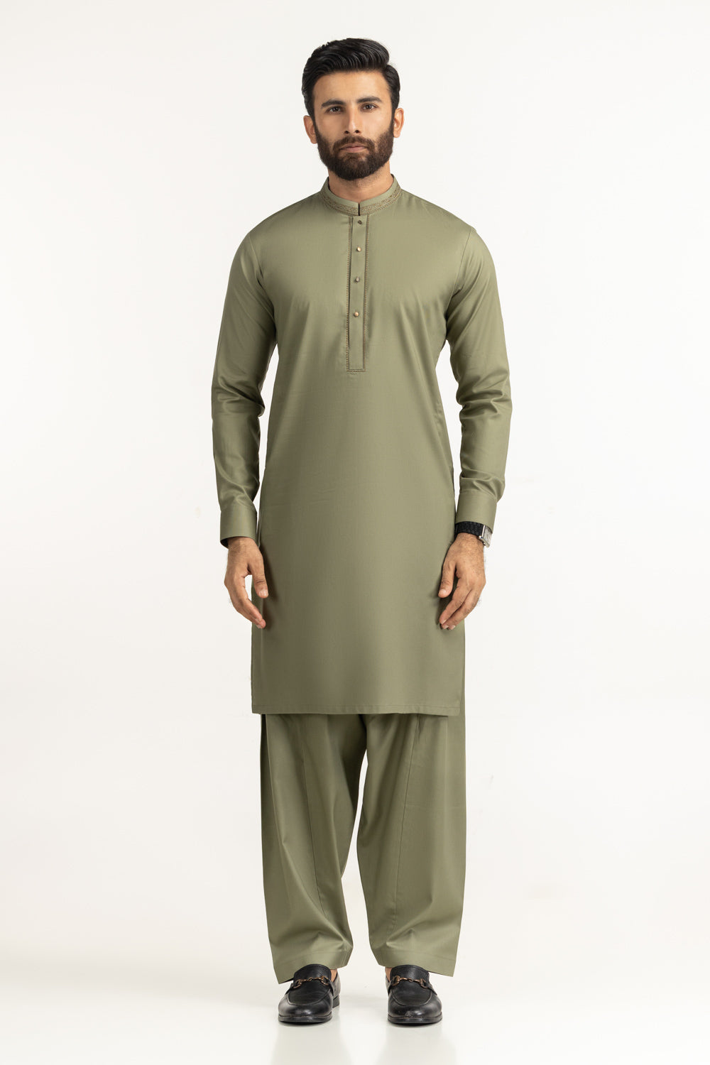 Regular Fit Embroidered Suits SK-EMB25-041