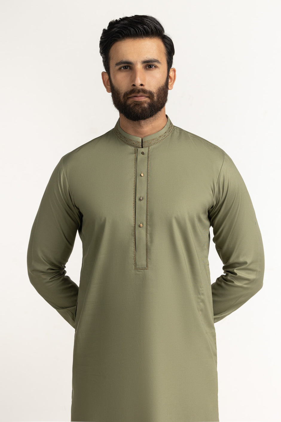 Regular Fit Embroidered Suits