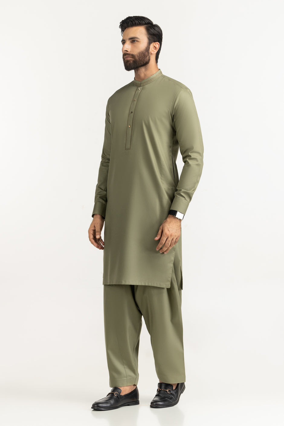 Regular Fit Embroidered Suits