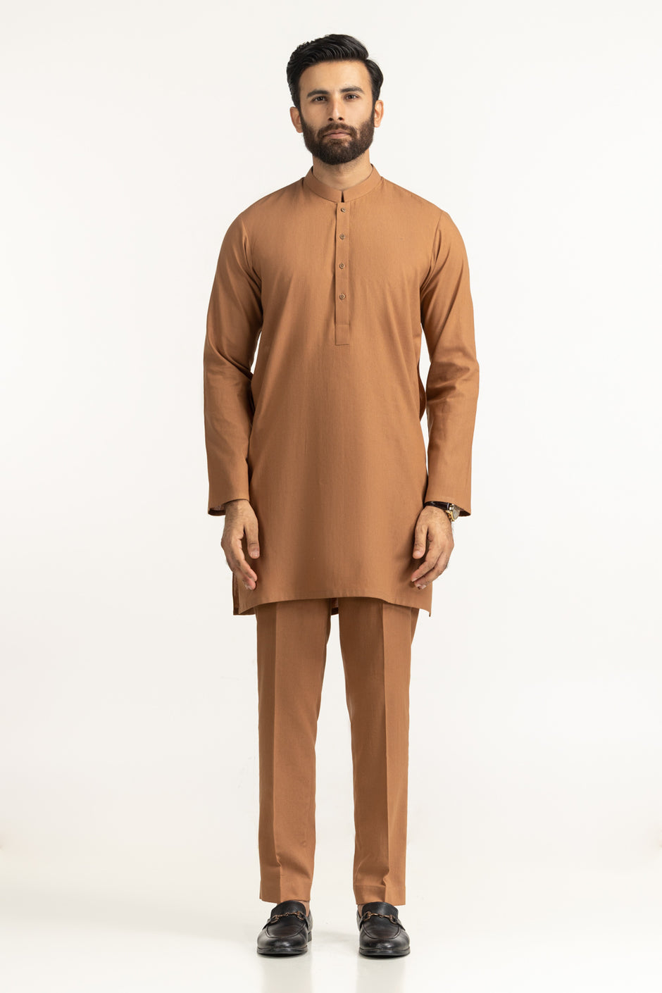 Short Length Kameez with Slim Straight Trouser Suit