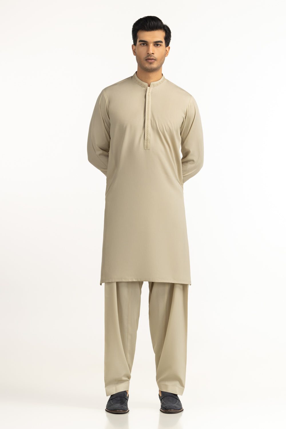 Regular Fit Embroidered Suits