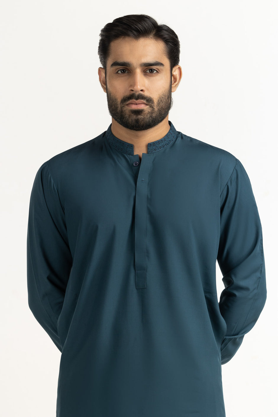Regular Fit Embroidered Suits