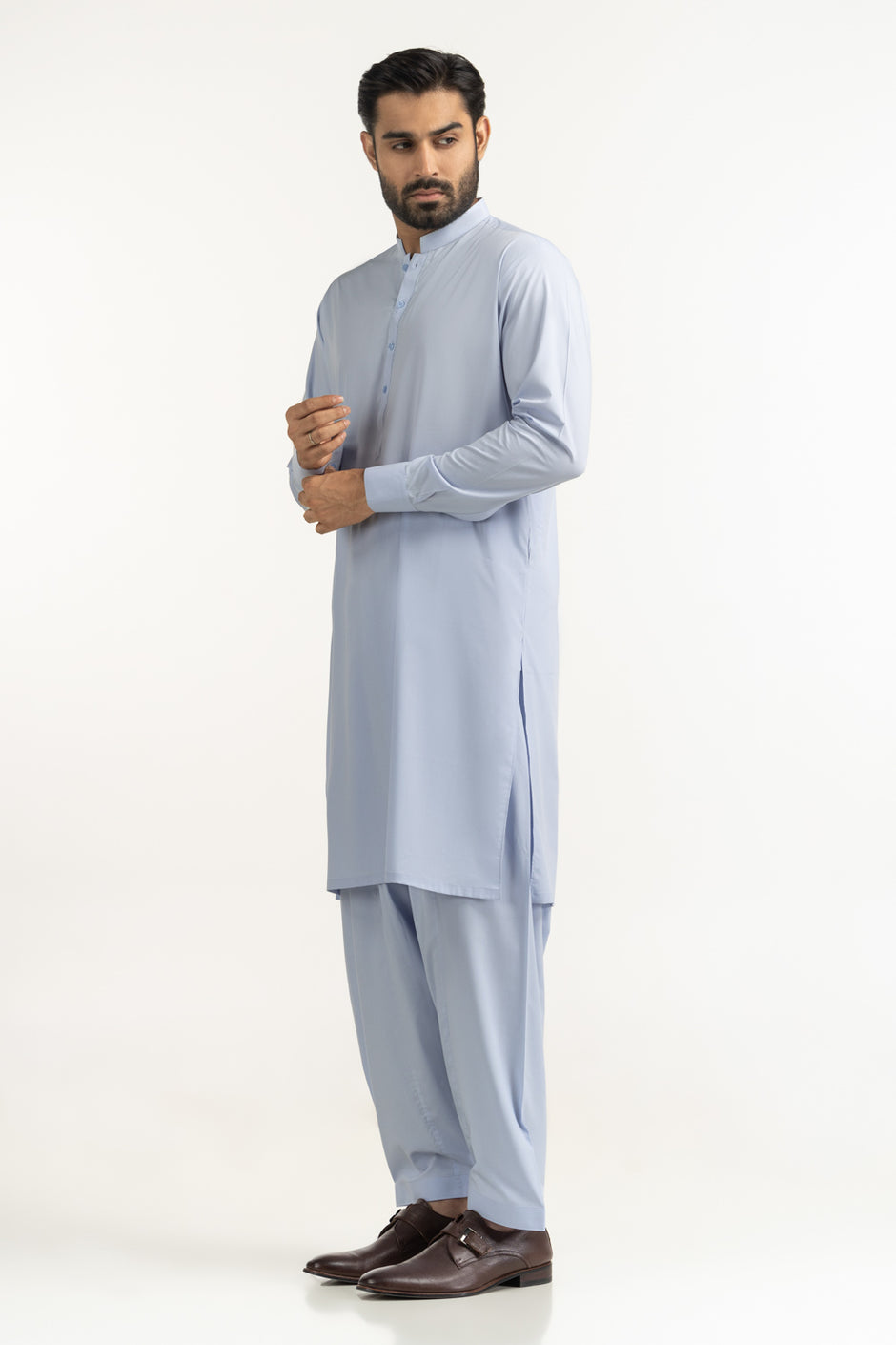 Regular Fit Embroidered Suits