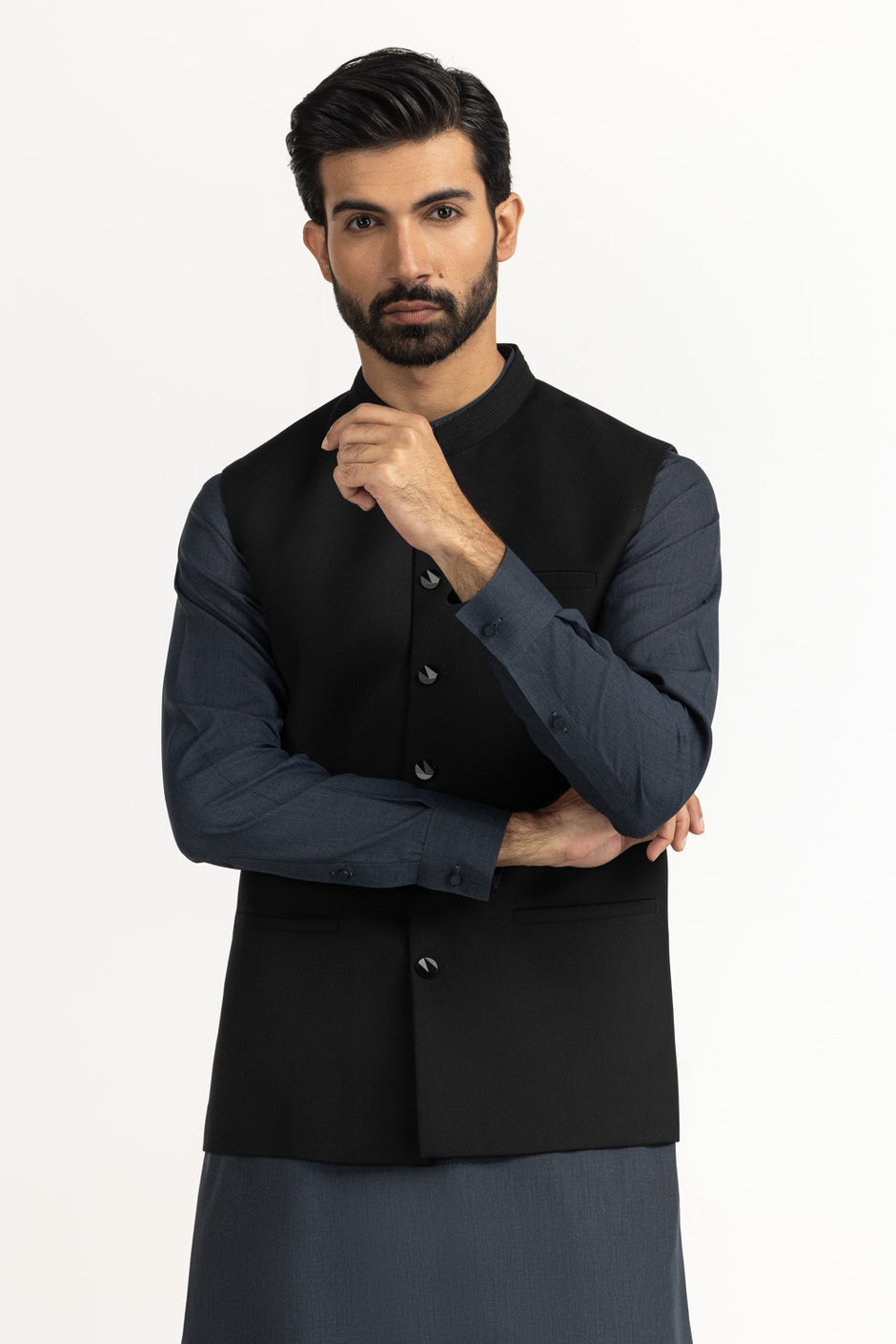 Regular Fit Styling Waist Coat WC-STY25-003