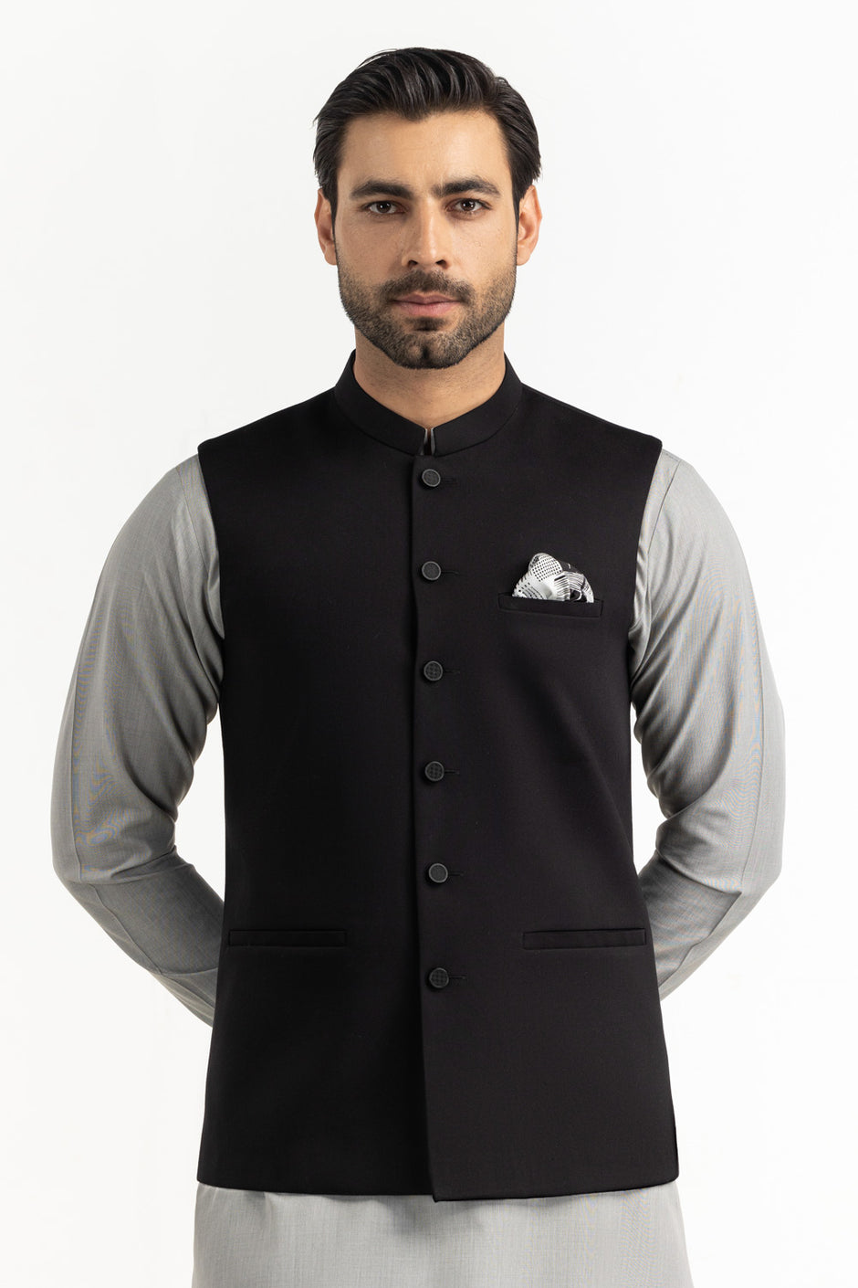 Regular Fit Basic Waistcoat WC-STY25-032