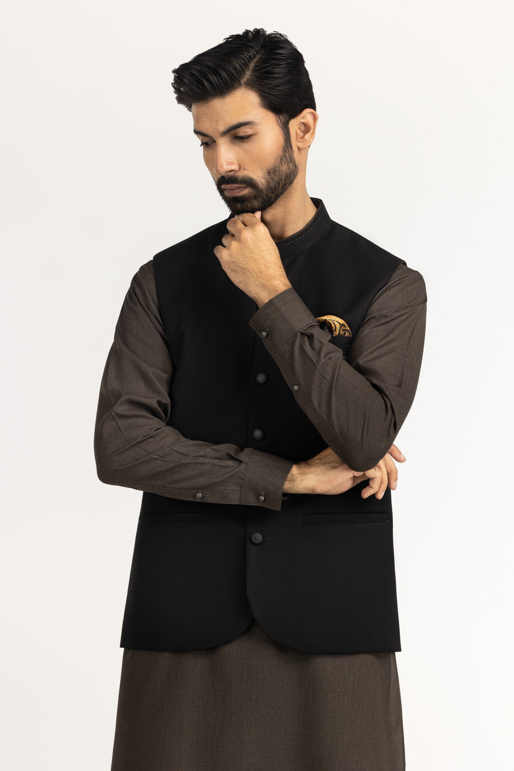 Regular Fit Styling Waist Coat WC-STY25-039