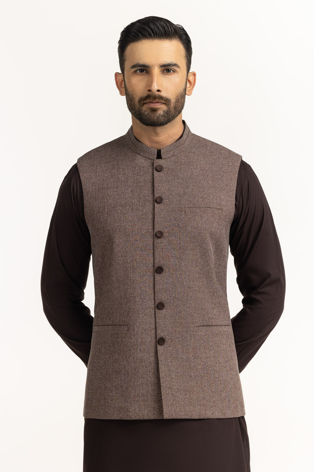 Regular Fit Styling Waist Coat WC-STY25-023