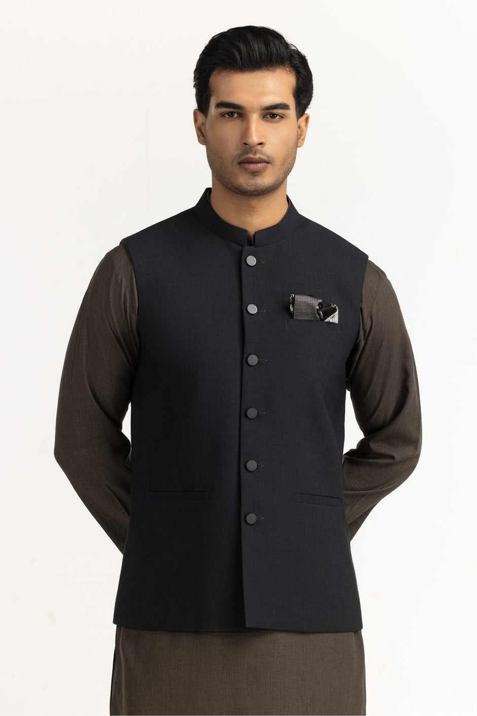 Regular Fit Basic Waistcoat WC-STY25-037