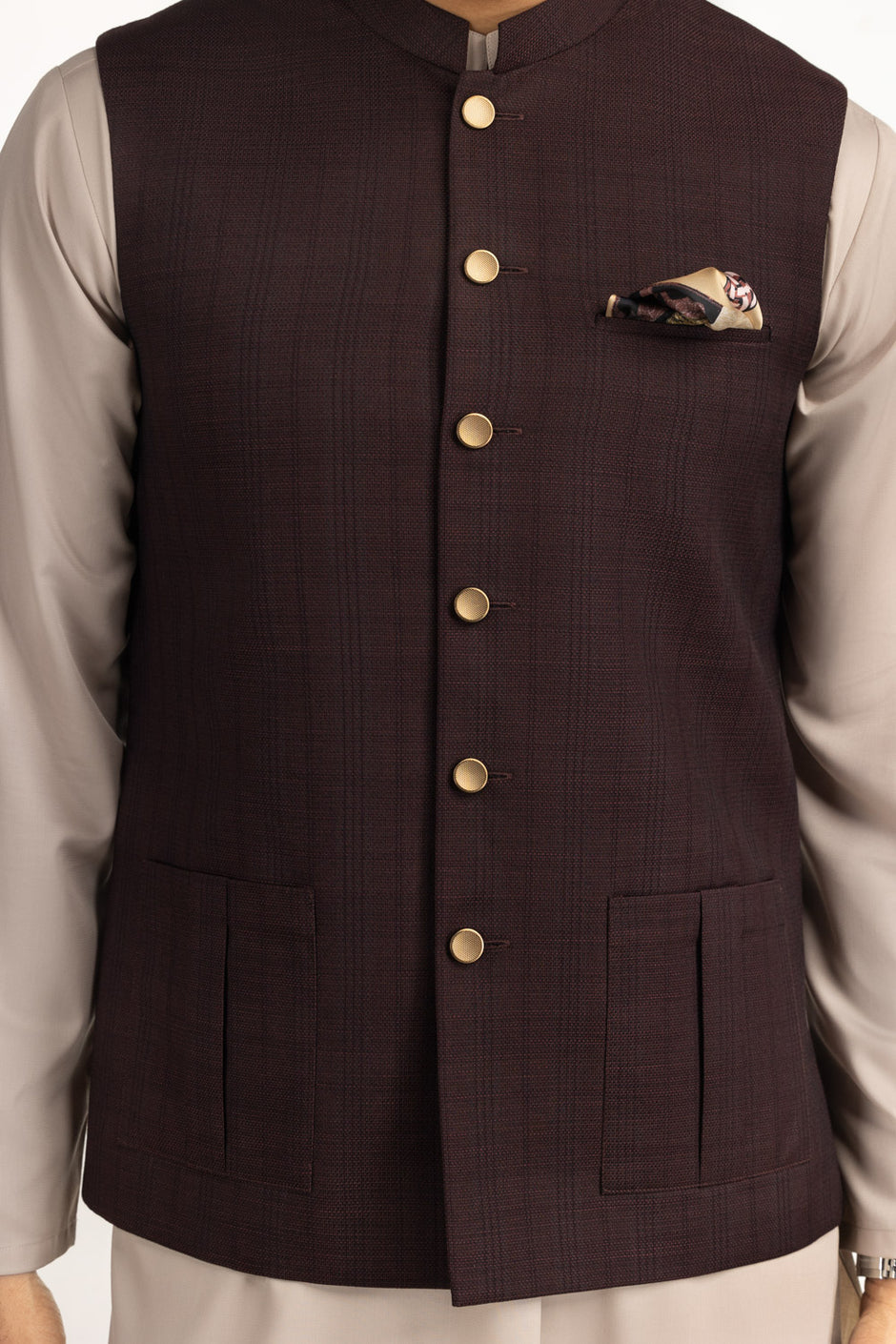 Regular Fit Styling Waist Coat WC-STY25-044
