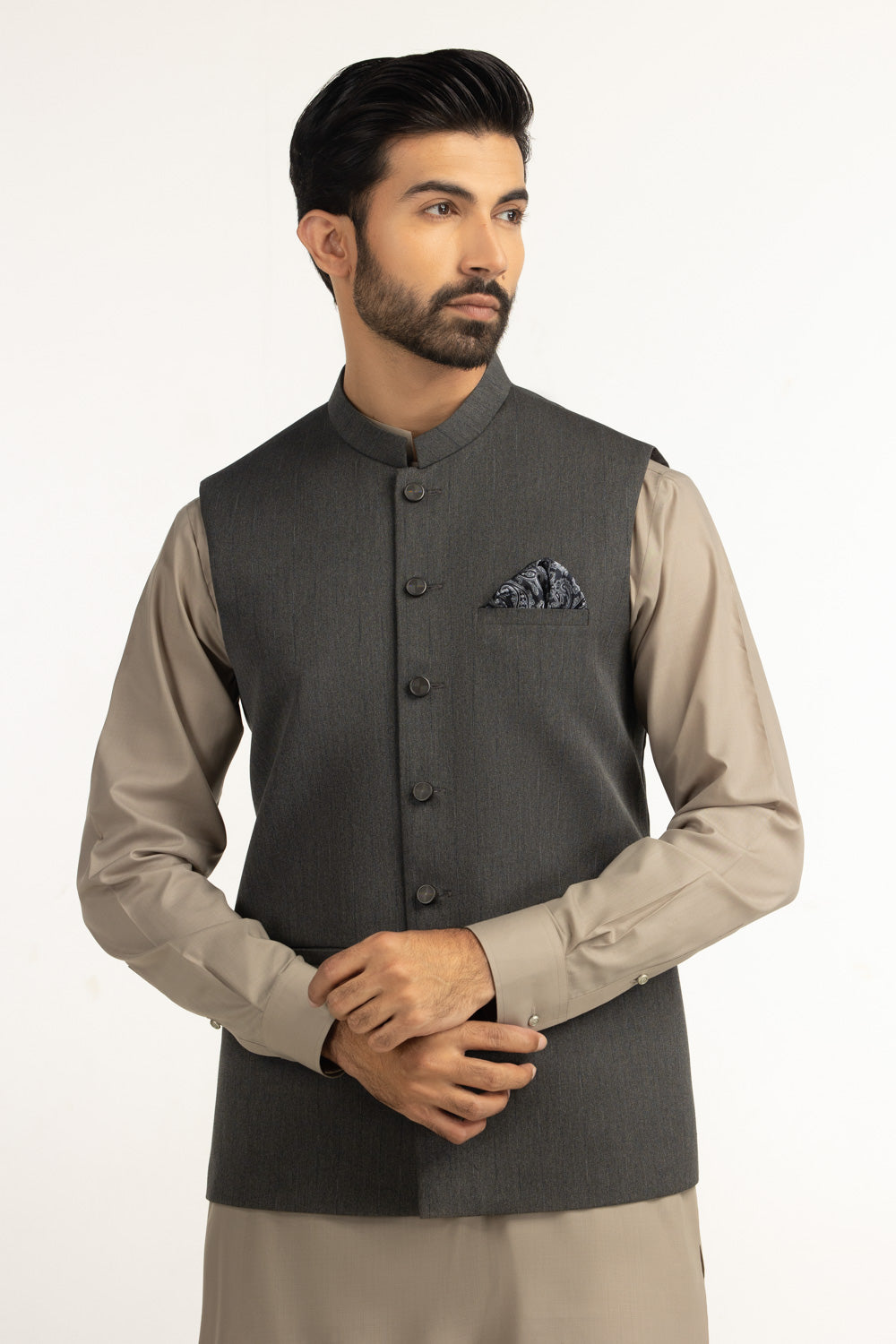 Regular Fit Styling Waist Coat WC-STY25-034