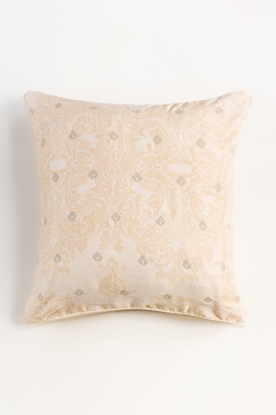 Misty Green Embroidered Euro Sham Cushion Cover