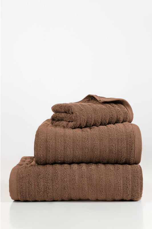 Mocha Brown Combed Plain Towel