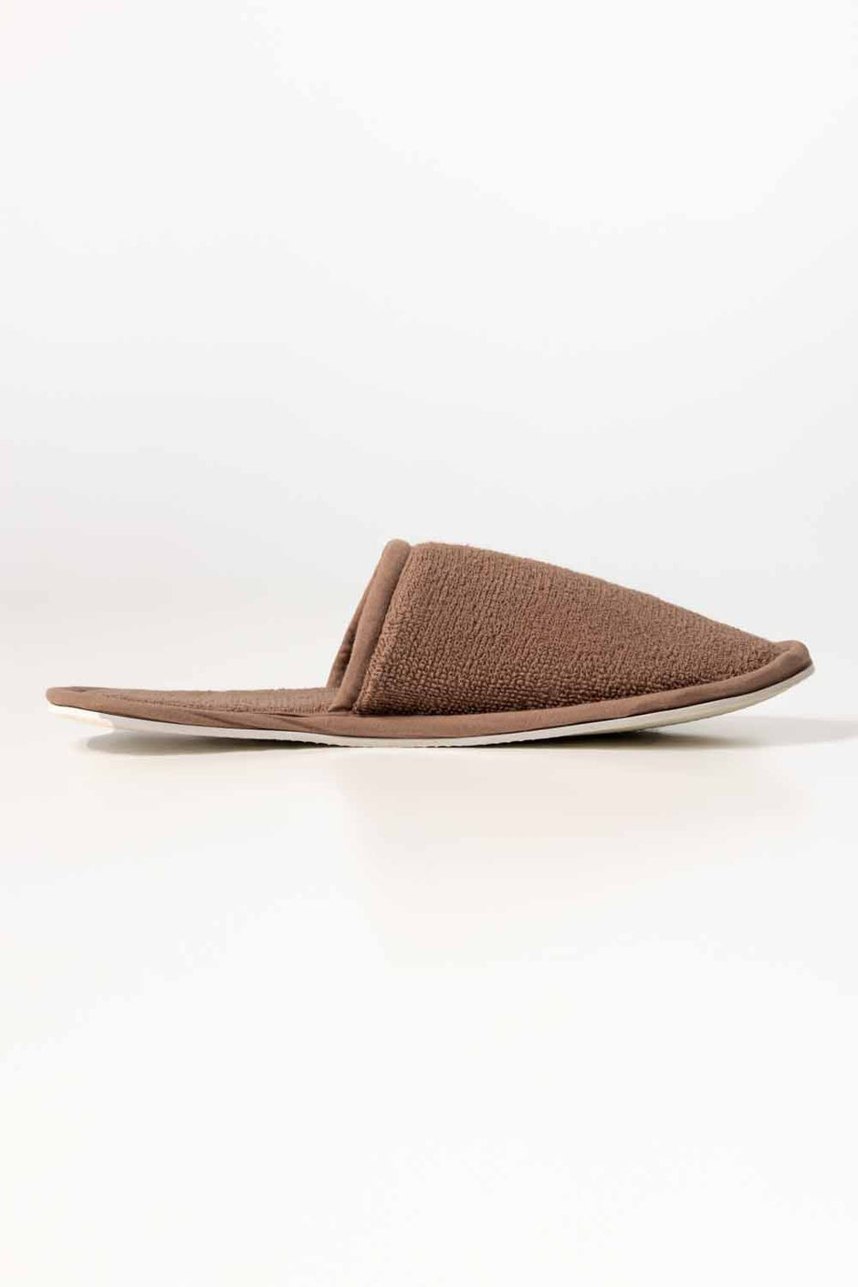 Mocha Brown Terry Slippers