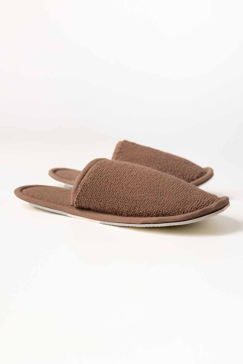 Mocha Brown Terry Slippers