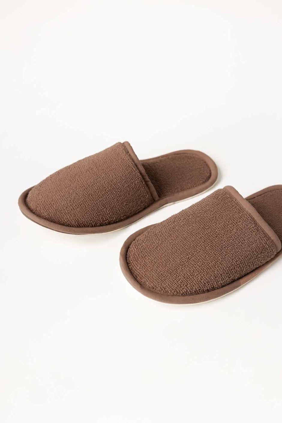Mocha Brown Terry Slippers